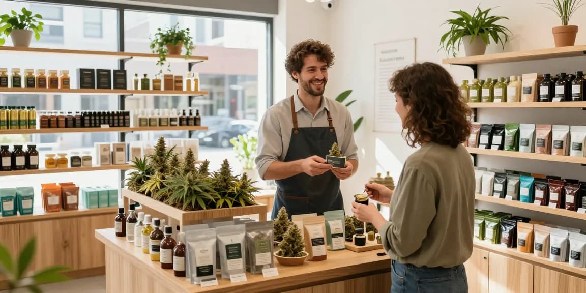 Premium cannabis shopping experience in the city of canna uk, showcasing quality products and inviting atmosphere.