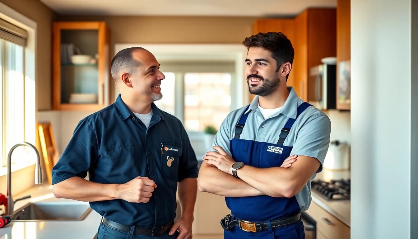 NYC emergency plumber & sewer responding to a plumbing crisis in a home kitchen, showcasing professionalism and urgency.