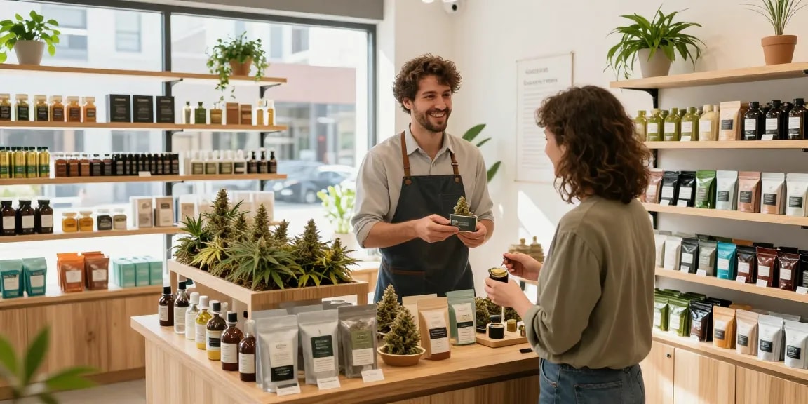 Premium cannabis shopping experience in the city of canna uk, showcasing quality products and inviting atmosphere.