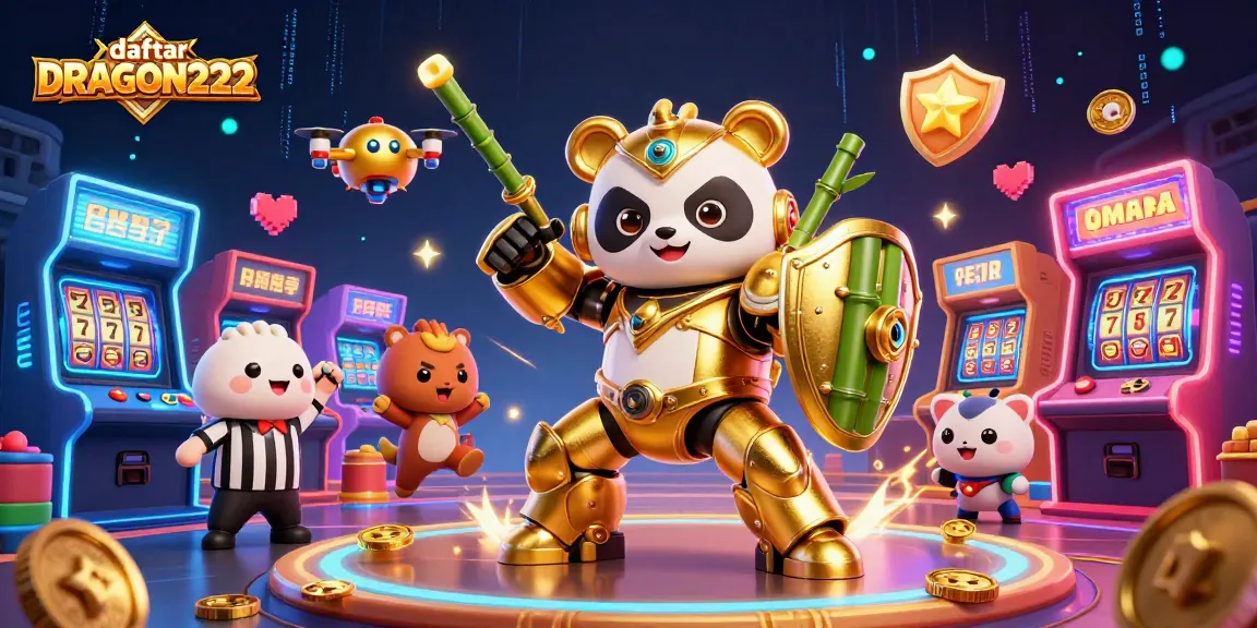 Experience the thrills of daftar DRAGON222 with a vibrant 3D cartoon slot adventure packed with action.
