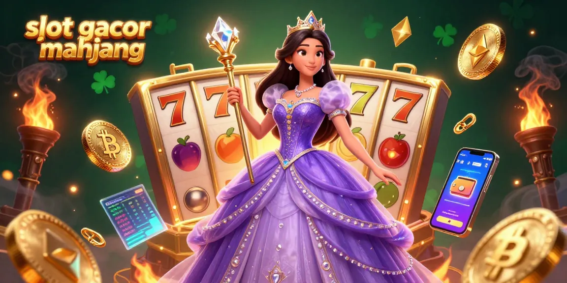 Spin to win at slot gacor mahjong with modern visuals and dynamic gaming elements in this vibrant 3D illustration.