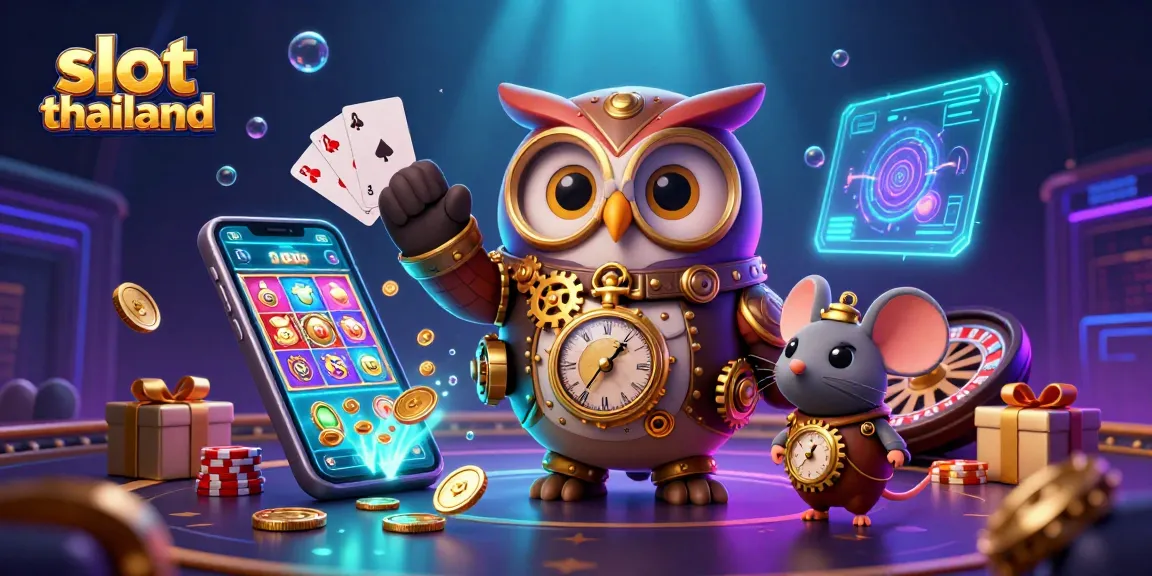 Experience vibrant slot thailand action with dynamic games and expressive characters in a captivating casino scene.