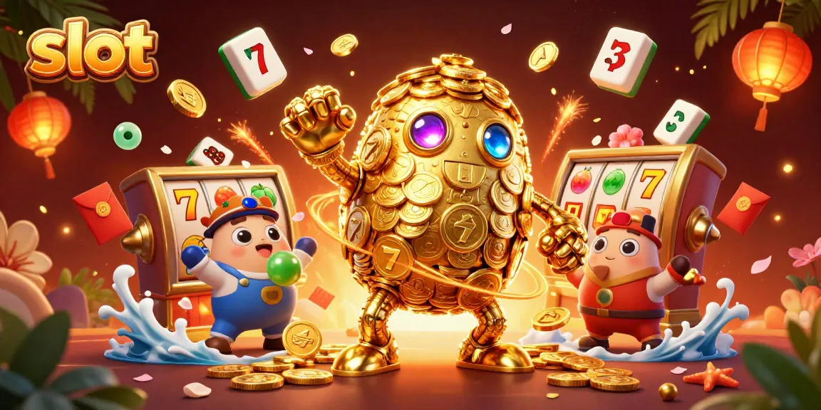 Engage with thrilling slot action featuring a dynamic ancient golem and vibrant gaming elements.