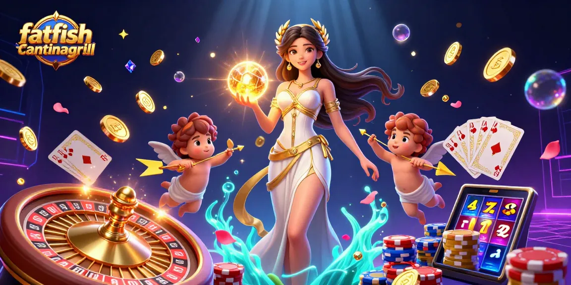 Engage in thrilling gameplay with fatfishcantinagrill's dynamic slot machines and casino atmosphere.