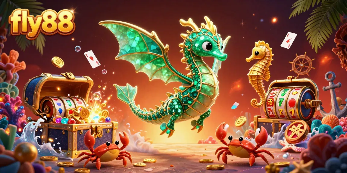 Experience the thrilling world of fly88 with captivating underwater casino scenes filled with fortune and excitement!