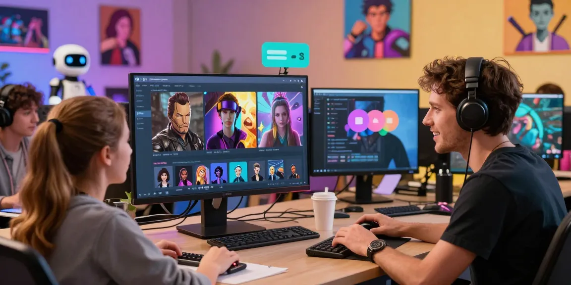 Engaging virtual interaction in the status app showcasing avatars and fandoms.