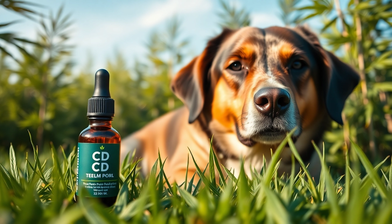 Promoting CBD For Pet, a relaxed dog enjoying the outdoors with CBD oil nearby