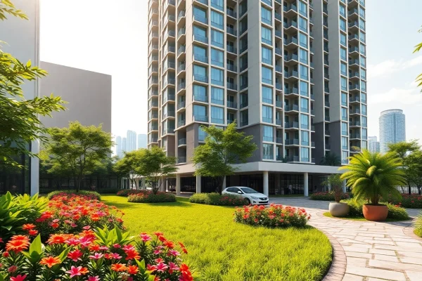 View of the luxurious tampines ec highlighting modern architecture and inviting landscape design
