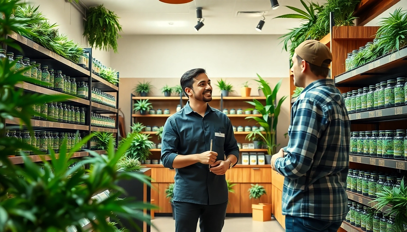 Browse quality products at the Weed Store with friendly staff in a warm, inviting atmosphere.