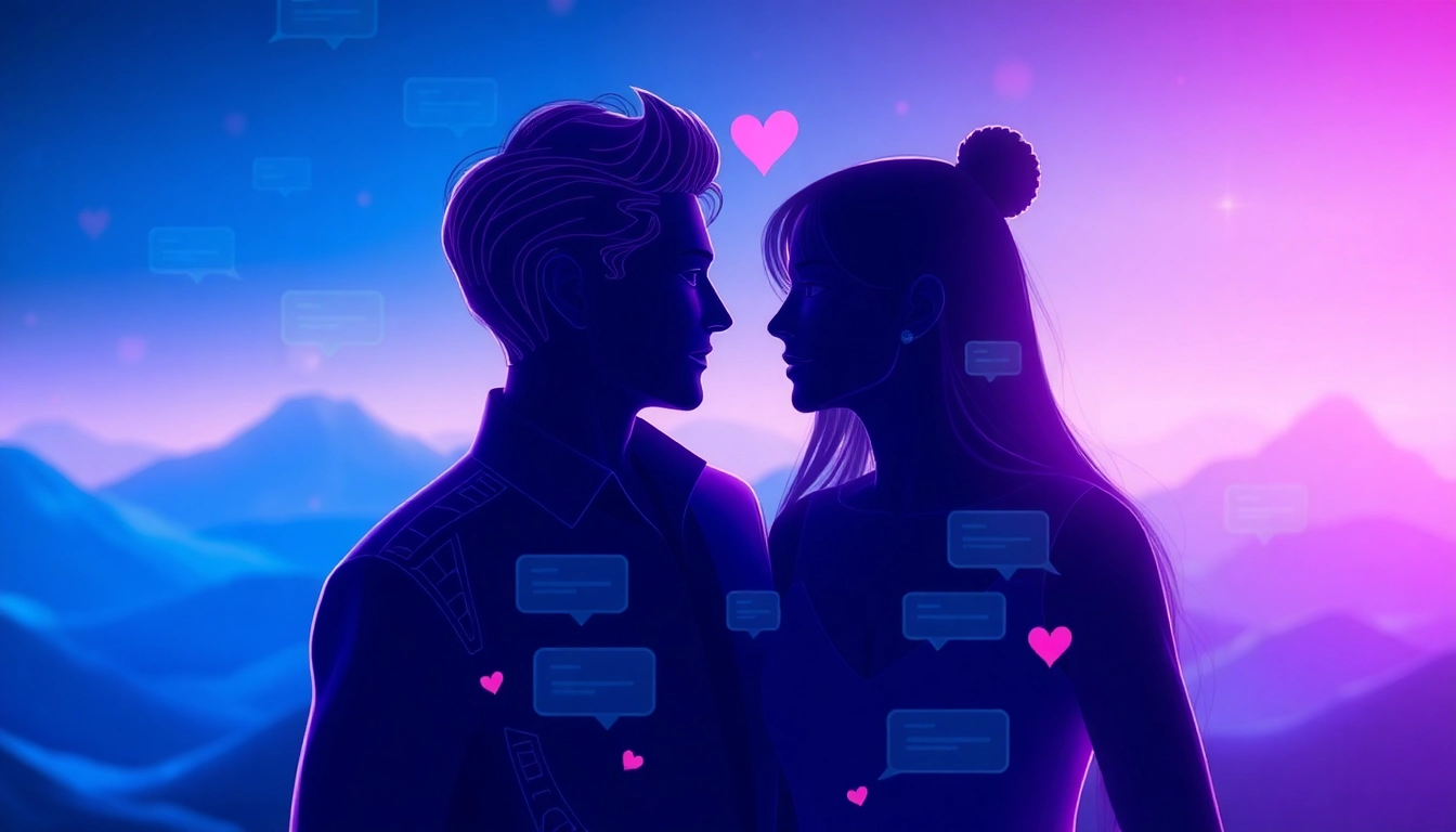 Engaging interface for ai sex chat highlighting intimacy and connection.