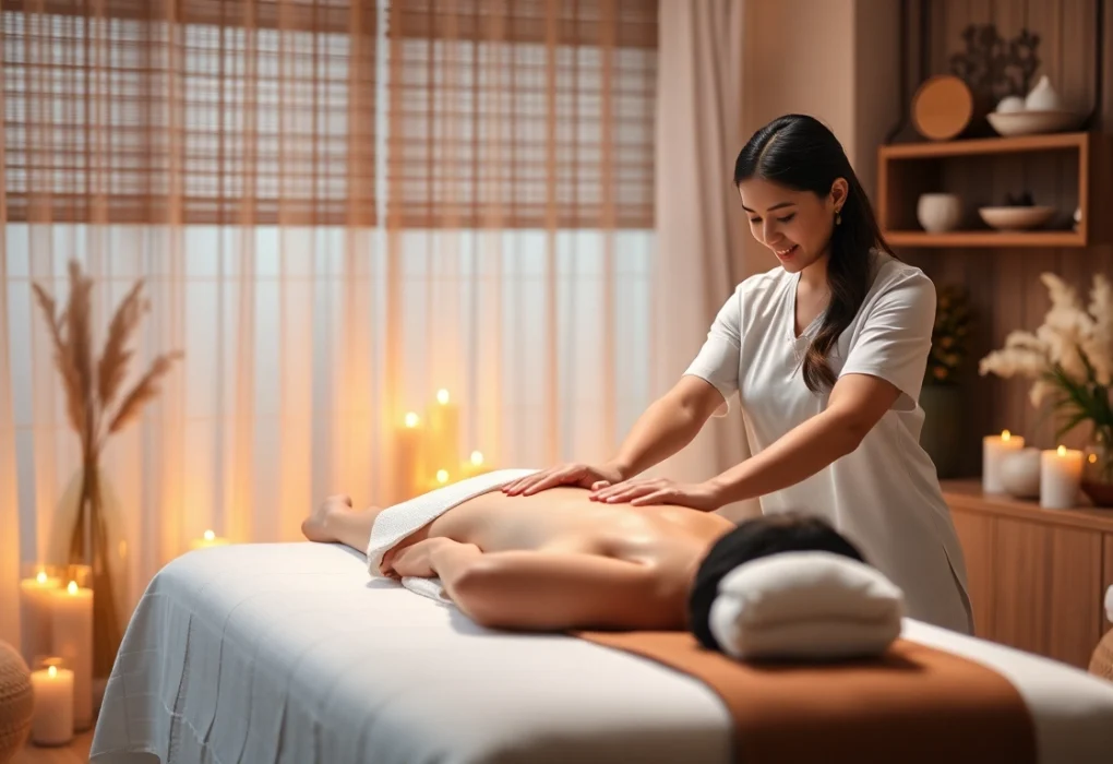 차분한 환경에서 전문 마사지사와의 편안한 오산출장마사지 세션.